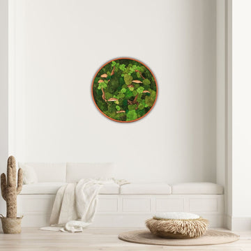 Round Moss Wall Art: Nature's Perfect Circle